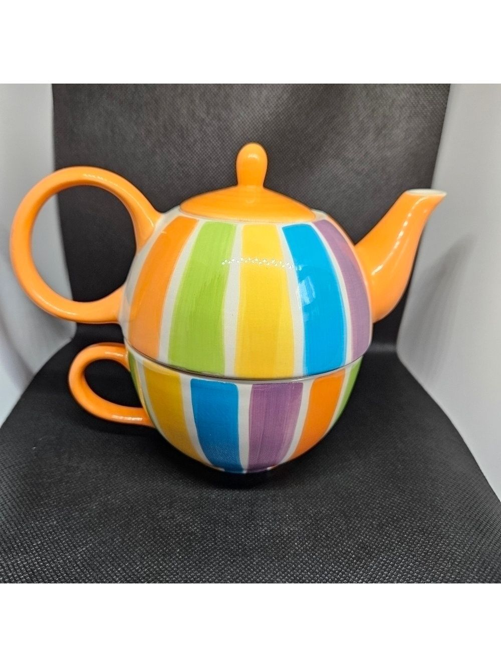 Vintage Canhome Global Colorful Ceramic Tea for One Set